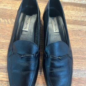 Women’s Croft and Barrow Black Leather Loafers Size 7.5 Good Condition